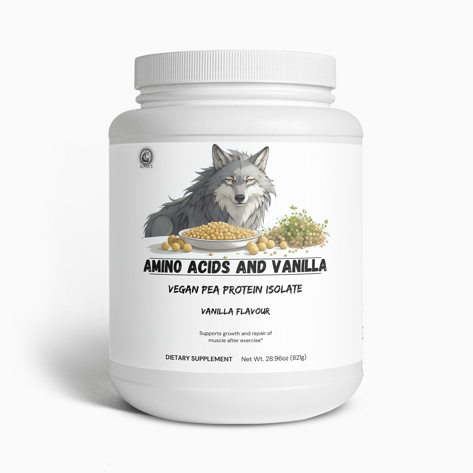 Amino Acids And Vanilla - Vegan Pea Protein Isolate - Alpha's