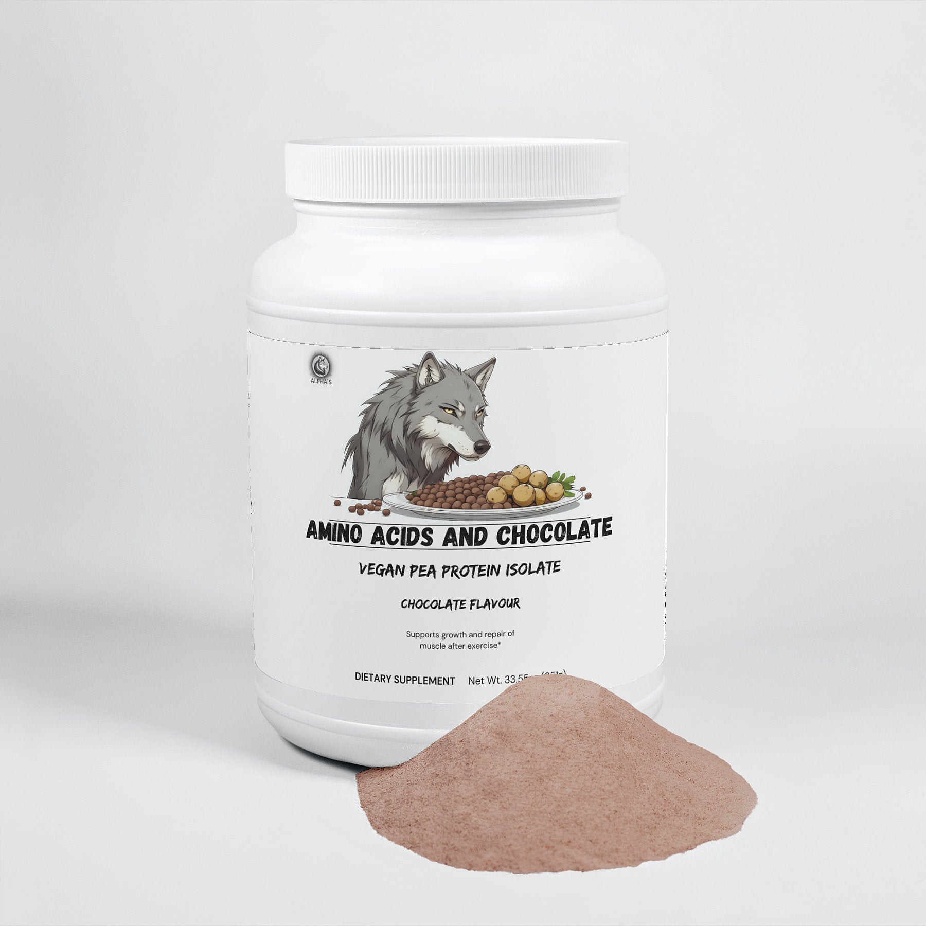 Amino Acids And Chocolate - Vegan Pea Protein Isolate - Alpha's