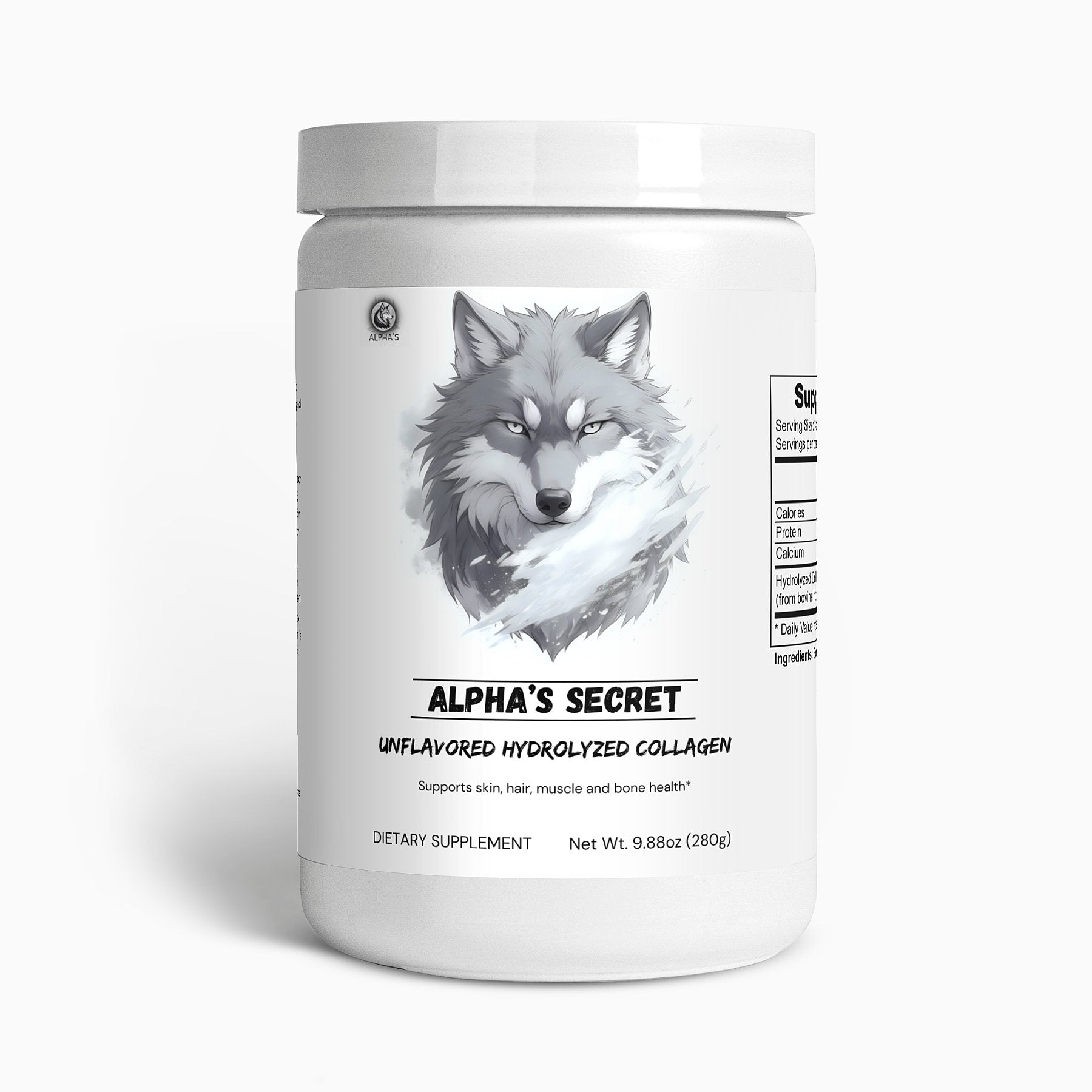 Alpha's Secret - Unflavored Hydrolyzed Collagen - Alpha's