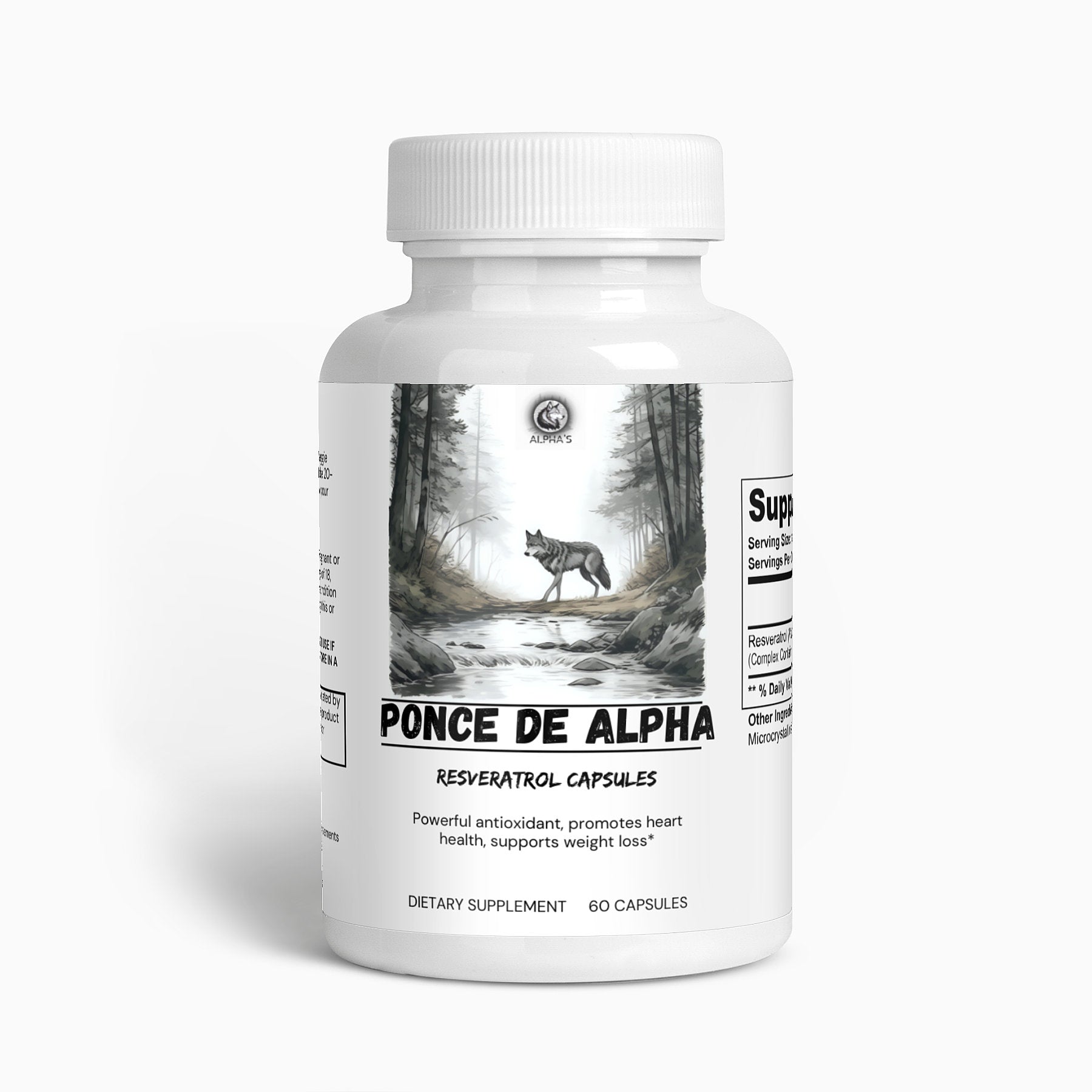 Ponce De Alpha - Resveratrol Capsules - Alpha's