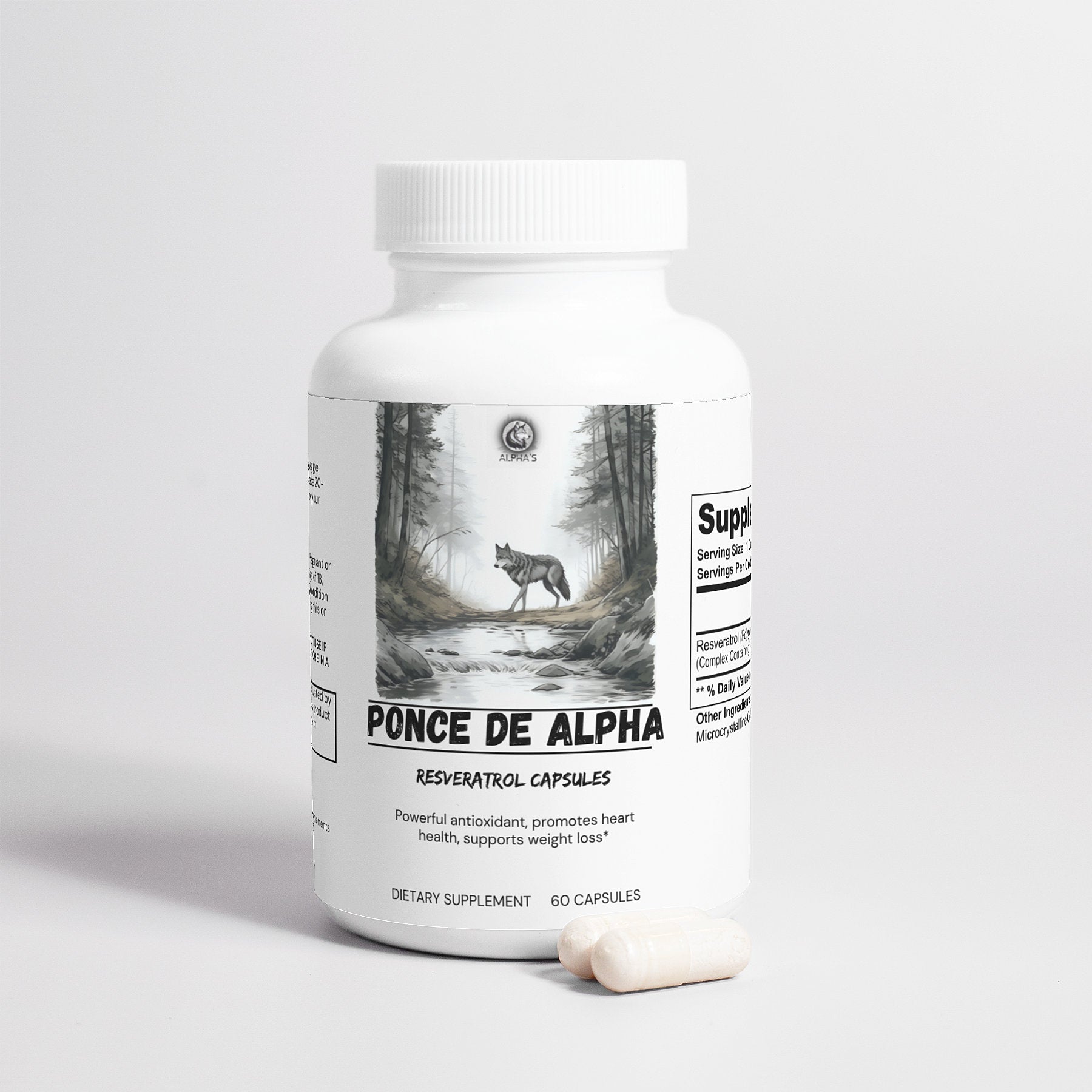 Ponce De Alpha - Resveratrol Capsules - Alpha's