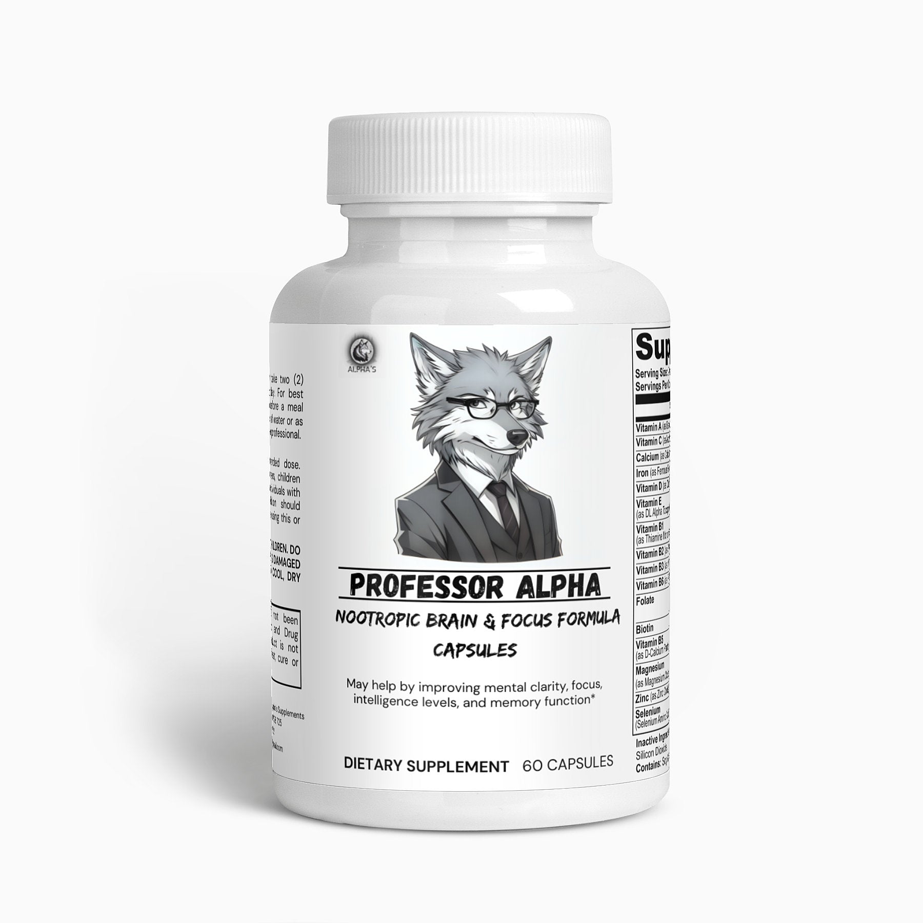 Professor Alpha - Nootropic Brain & Focus Formula - Alpha's