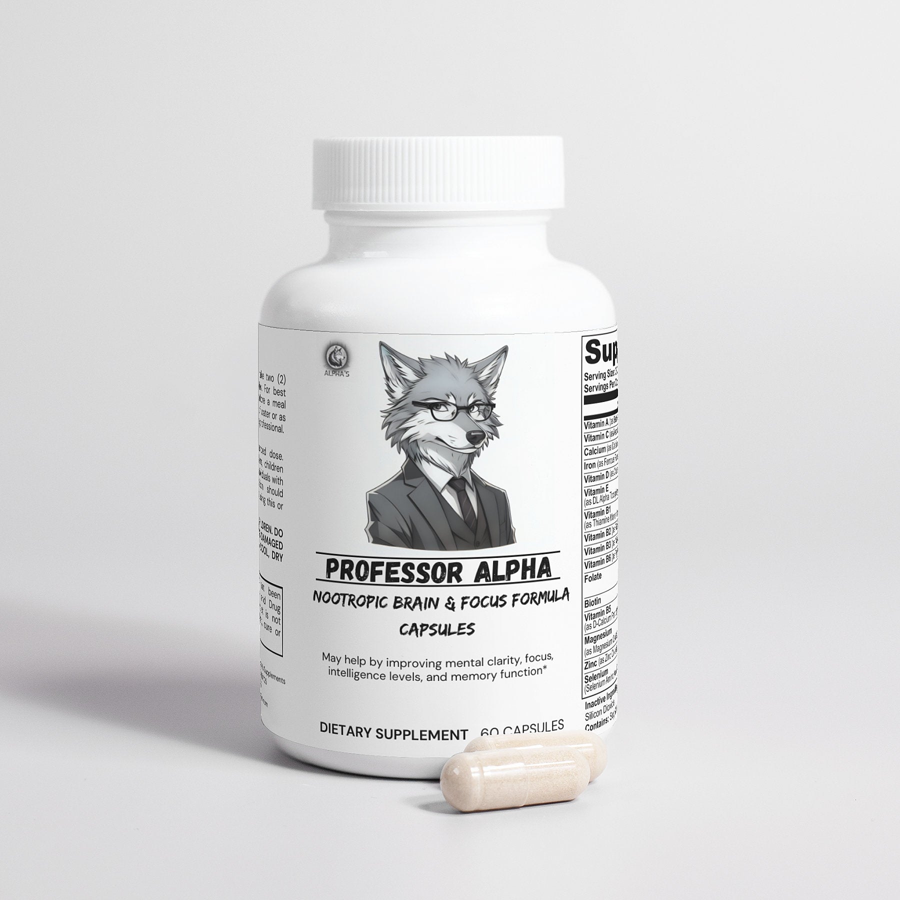 Professor Alpha - Nootropic Brain & Focus Formula - Alpha's