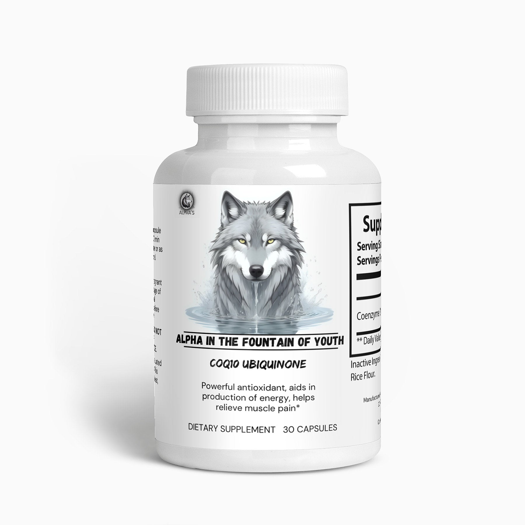 Alpha In The Fountain Of Youth - CoQ10 Ubiquinone - Alpha's