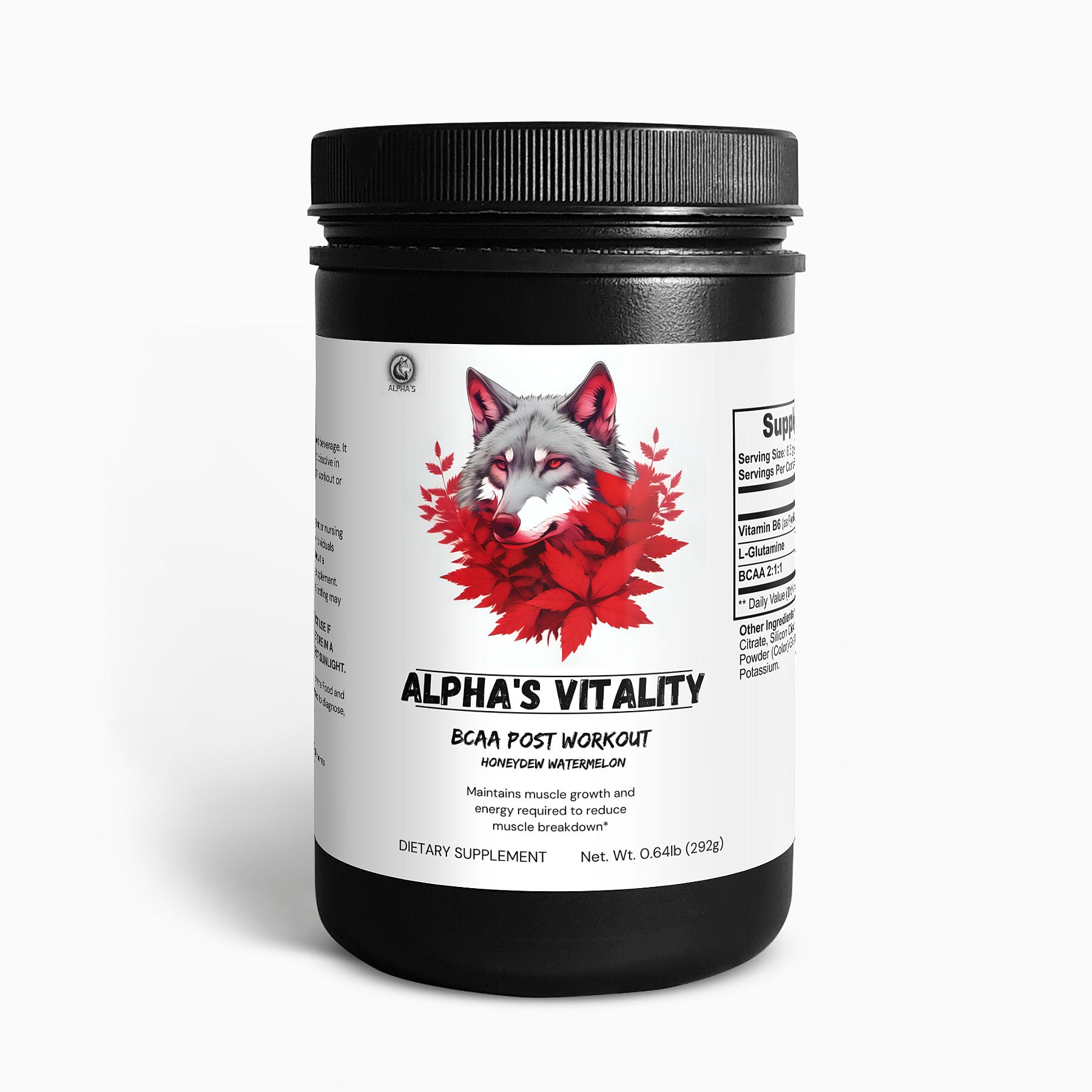 Alpha's Vitality - BCAA Post Workout (Honeydew Watermelon) - Alpha's