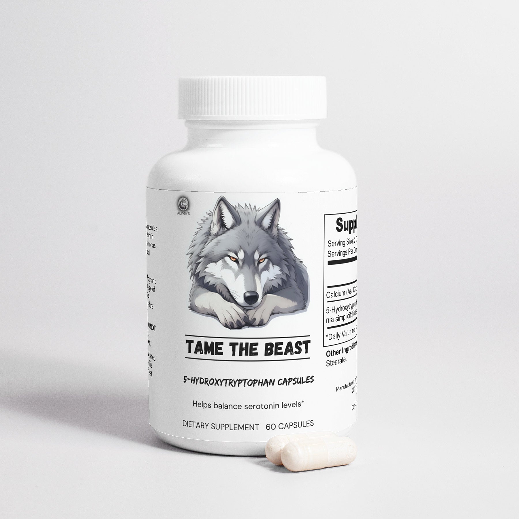 Tame The Beast - 5-Hydroxytryptophan Capsules - Alpha's