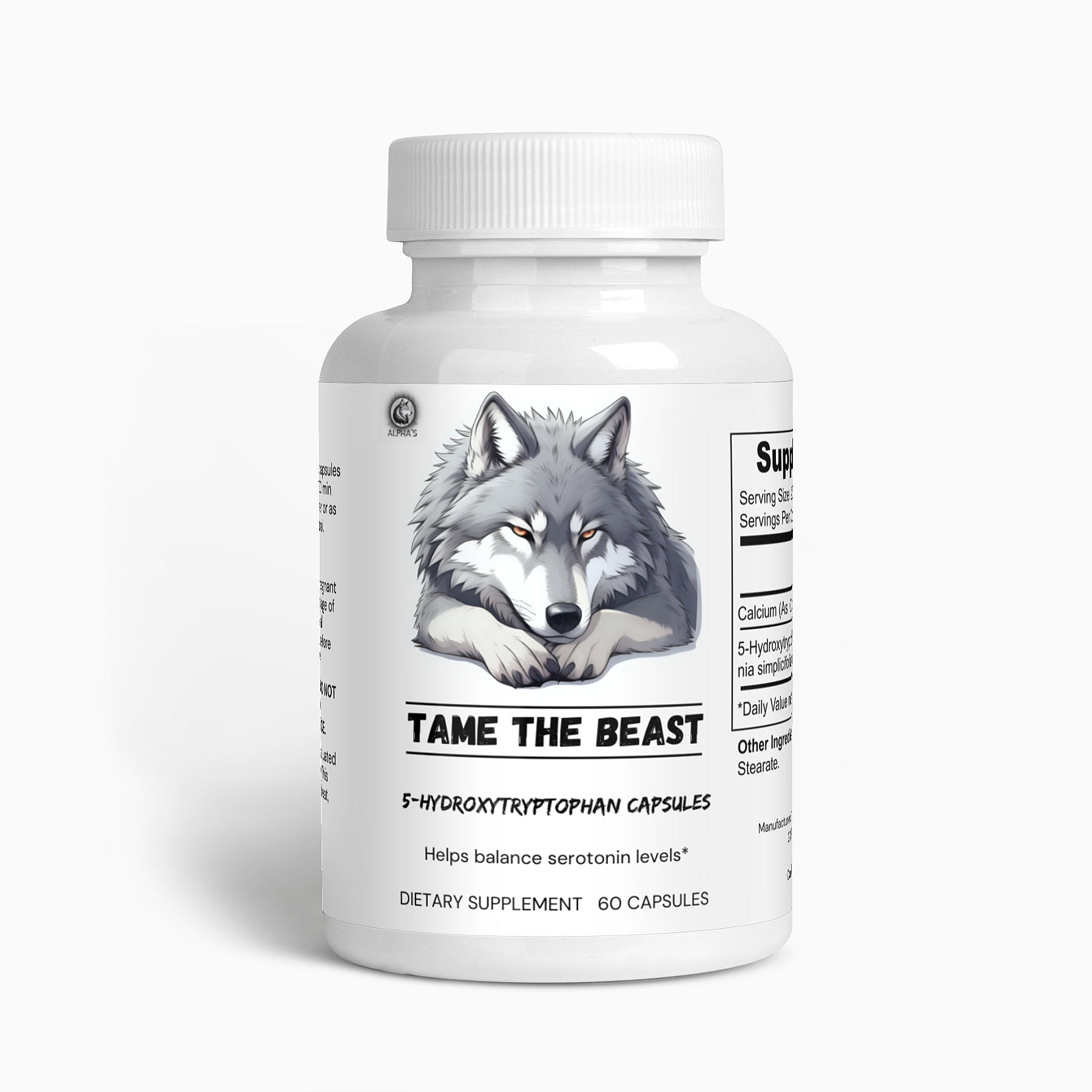 Tame The Beast - 5-Hydroxytryptophan Capsules - Alpha's