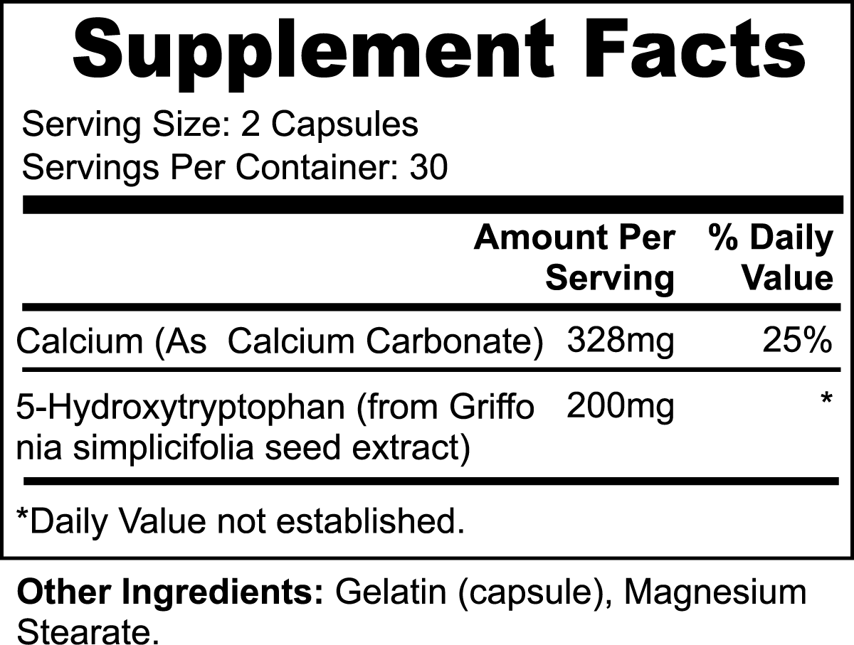 Tame The Beast - 5-Hydroxytryptophan Capsules - Alpha's