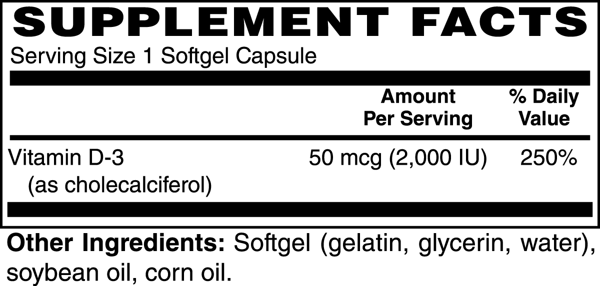 Healthy Bones - Vitamin D3 - Alpha's