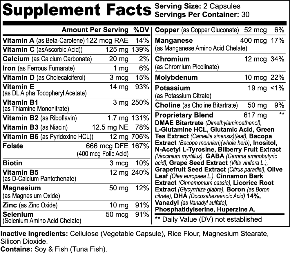 Professor Alpha - Nootropic Brain & Focus Formula - Alpha's