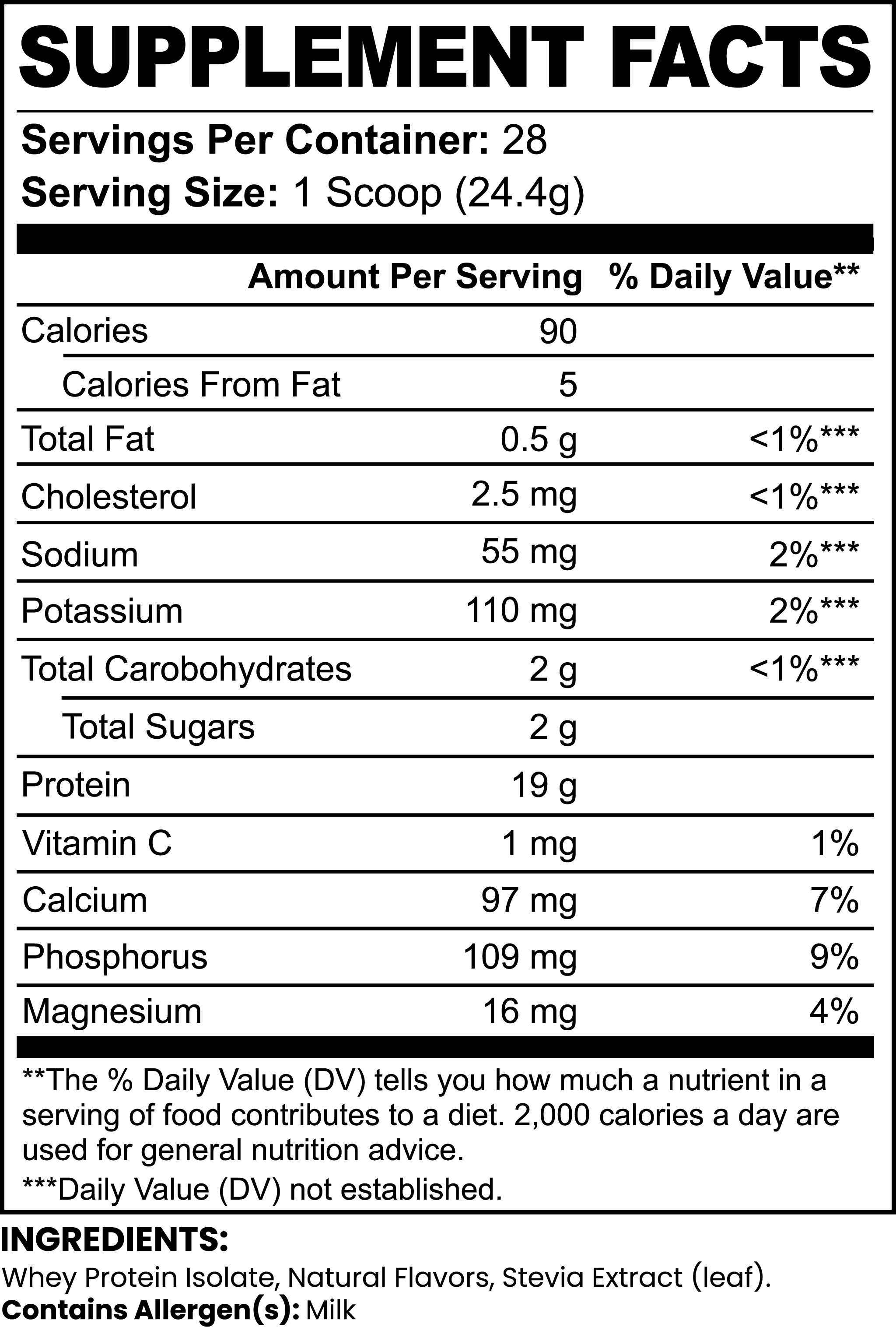 Powerful Powder - Vanilla Whey Protein Isolate (Vanilla) - Alpha's